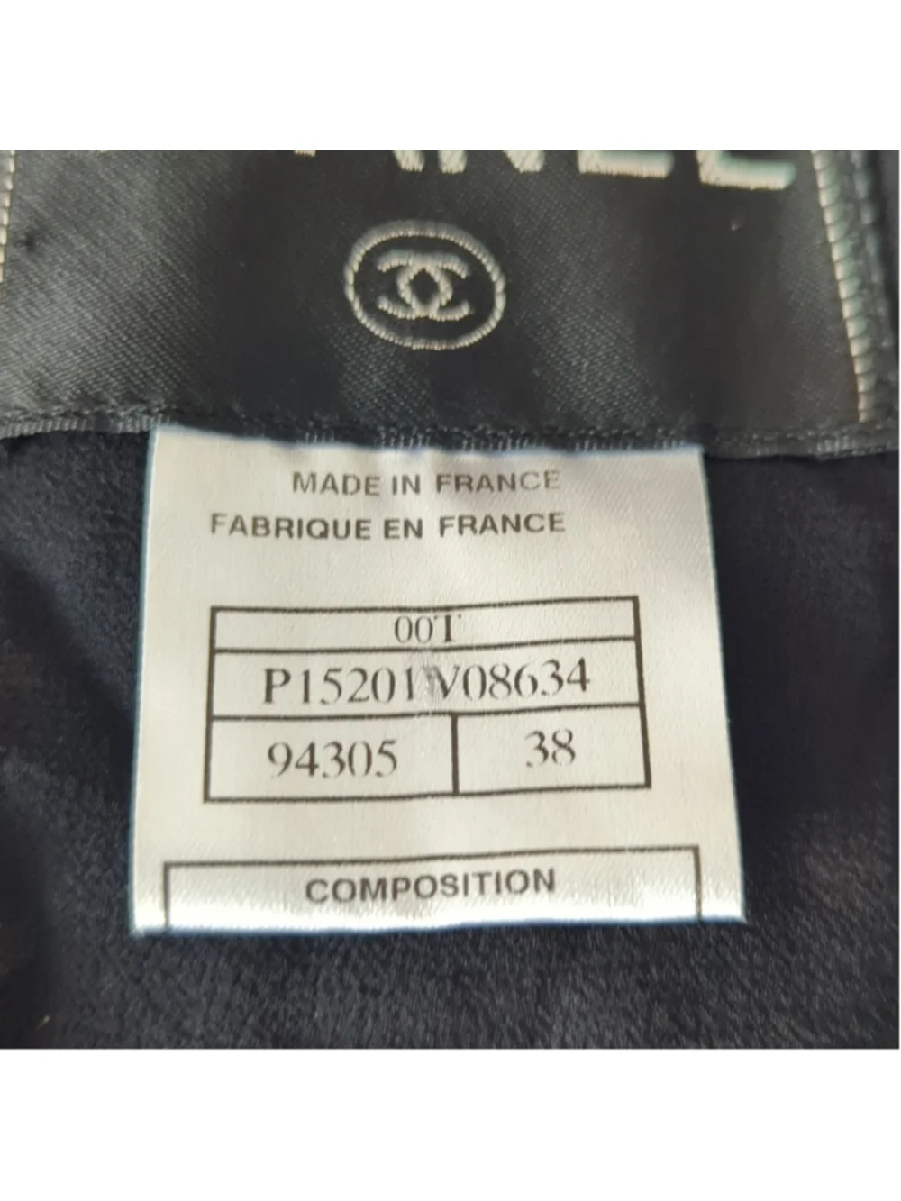 HP. Chanel Black Lace Detail Jacket